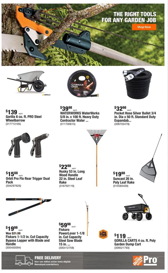 Home Depot Ad from 05/16/2022