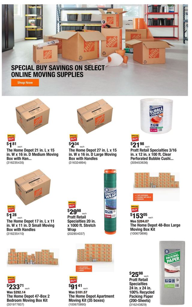 Home Depot Ad from 07/14/2022