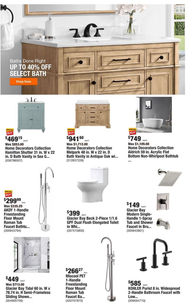 Home Depot Ad from 08/04/2022