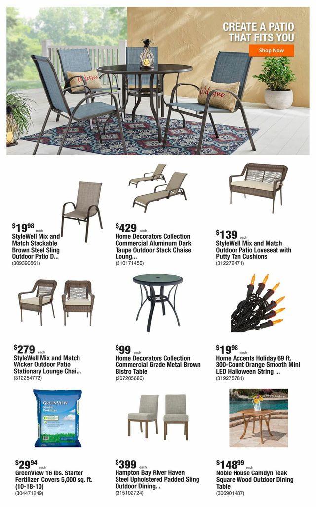 Home Depot Ad from 10/06/2022