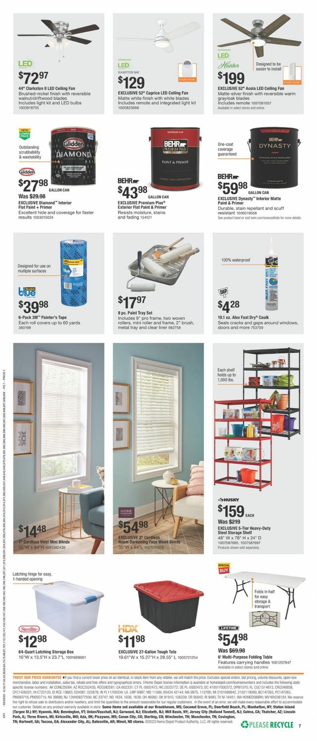 Home Depot Ad from 03/23/2023