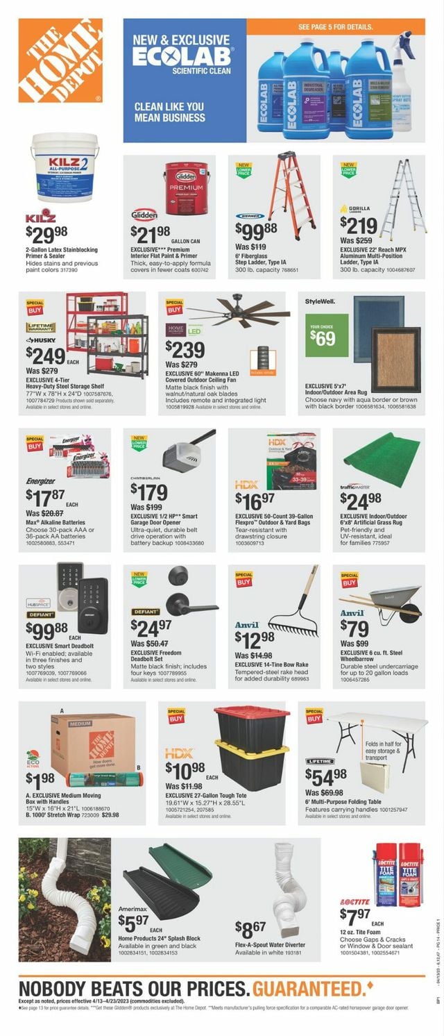 Home Depot Ad from 04/13/2023
