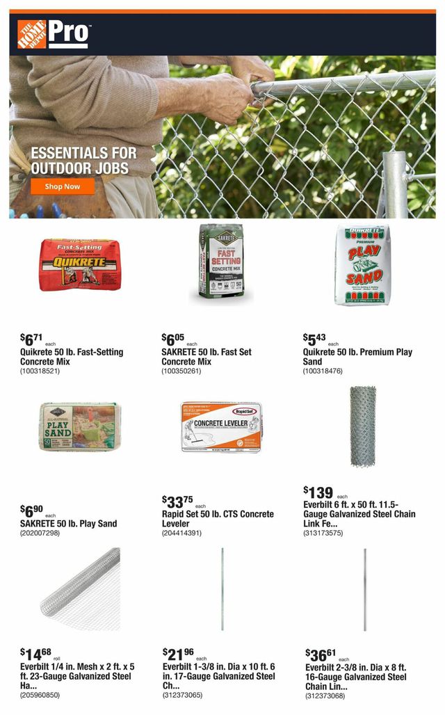 Home Depot Ad from 04/24/2023