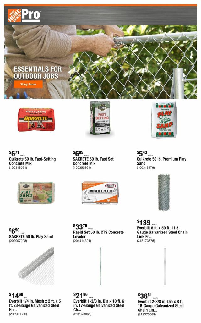 Home Depot Ad from 04/24/2023