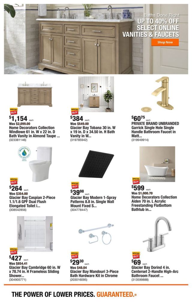 Home Depot Ad from 07/13/2023