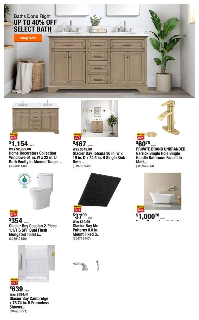 Home Depot Ad from 08/10/2023