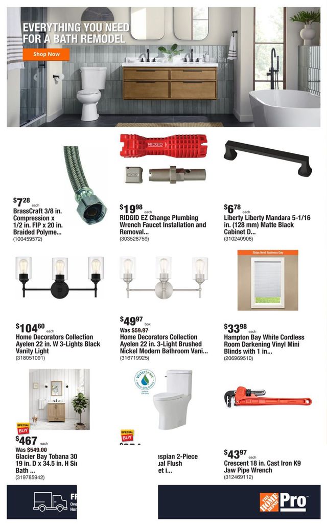 Home Depot Ad from 08/21/2023