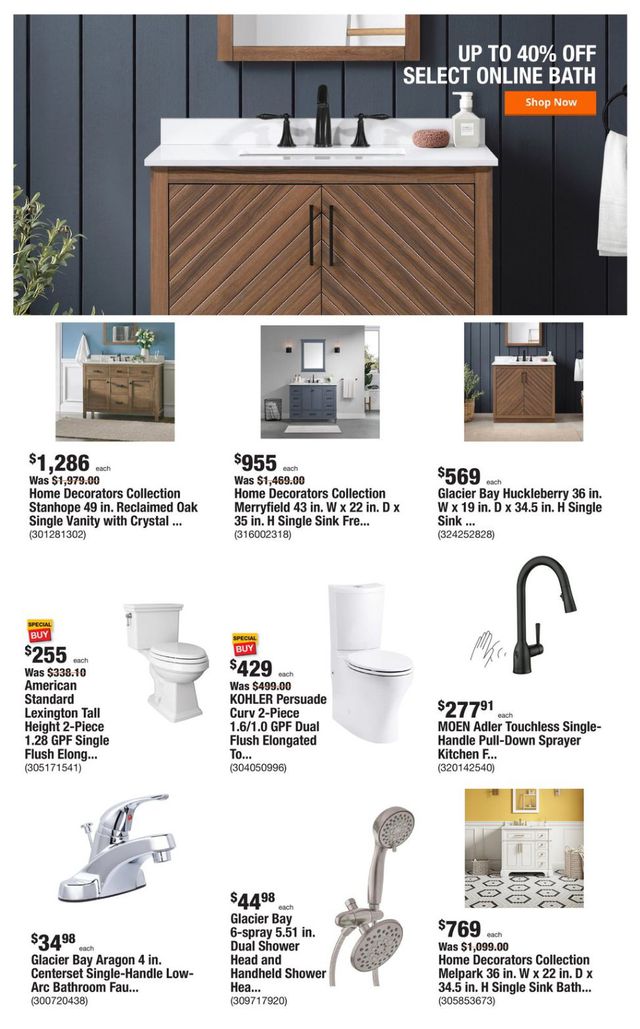 Home Depot Ad from 10/02/2023