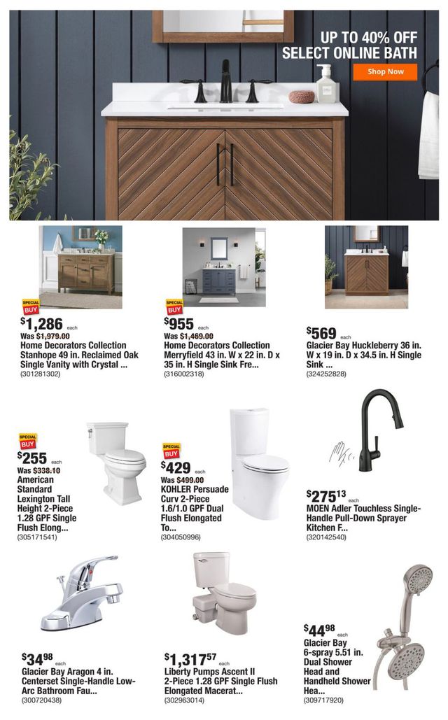 Home Depot Ad from 10/02/2023