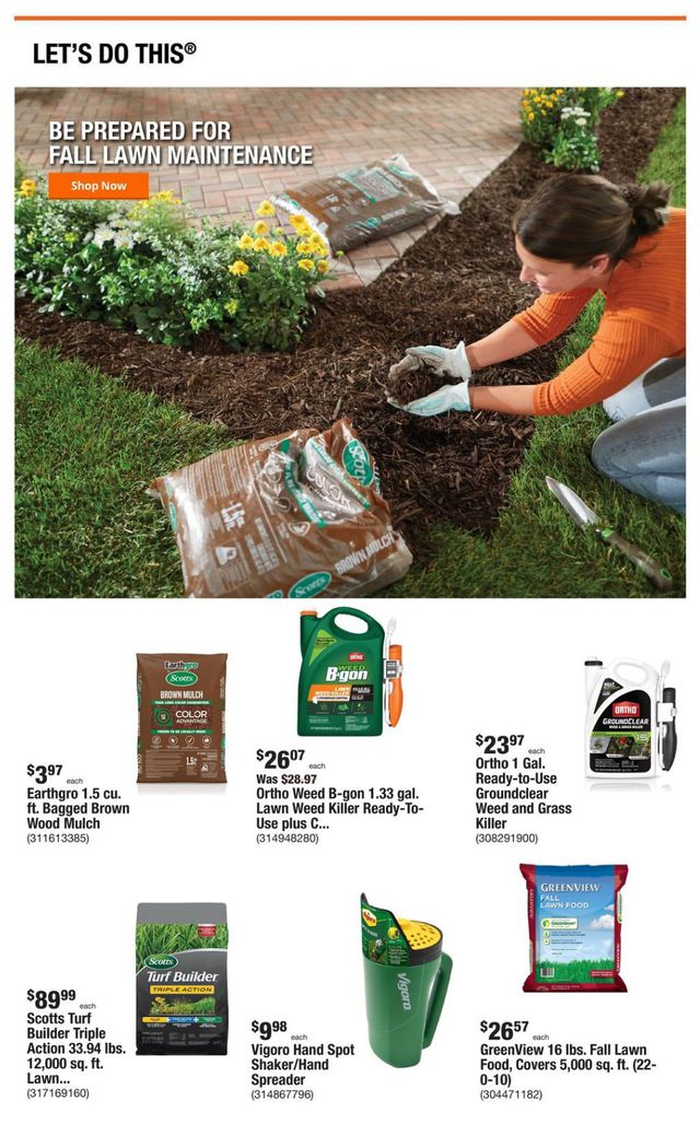 Home Depot Ad from 10/05/2023