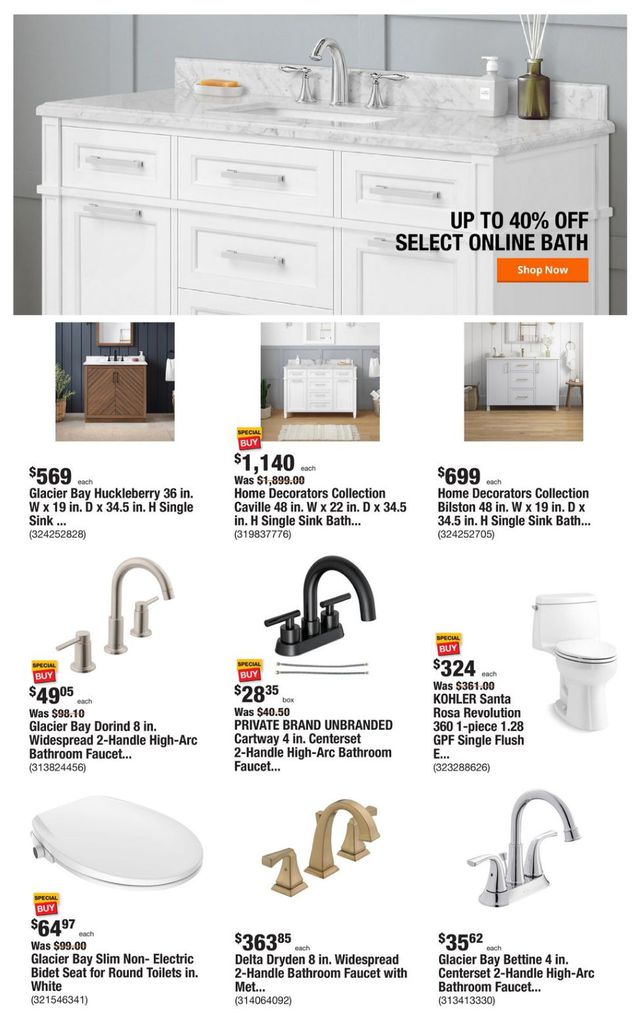 Home Depot Ad from 10/23/2023