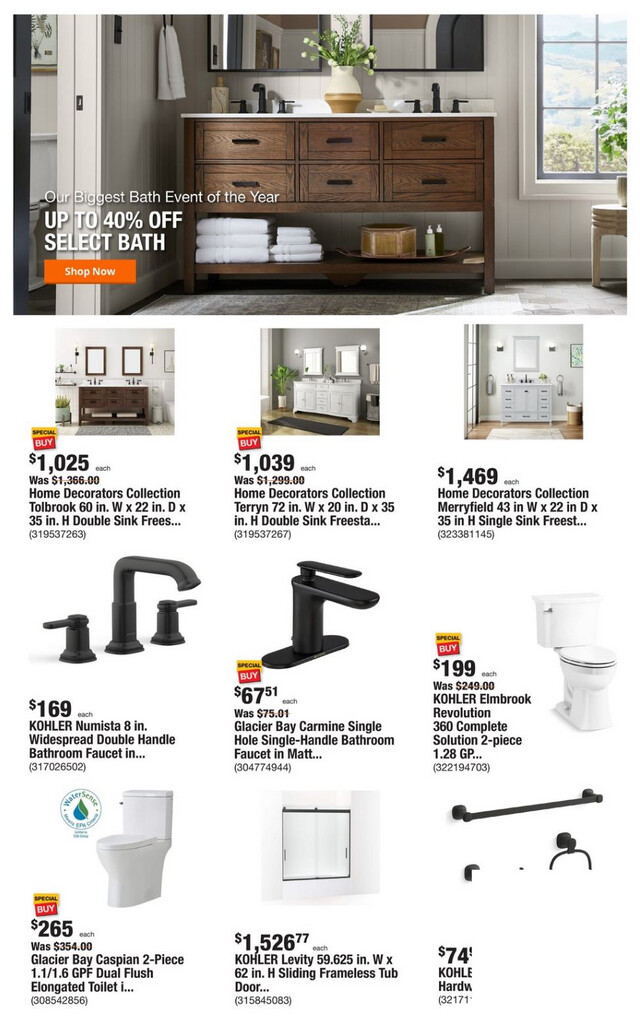 Home Depot Ad from 01/04/2024