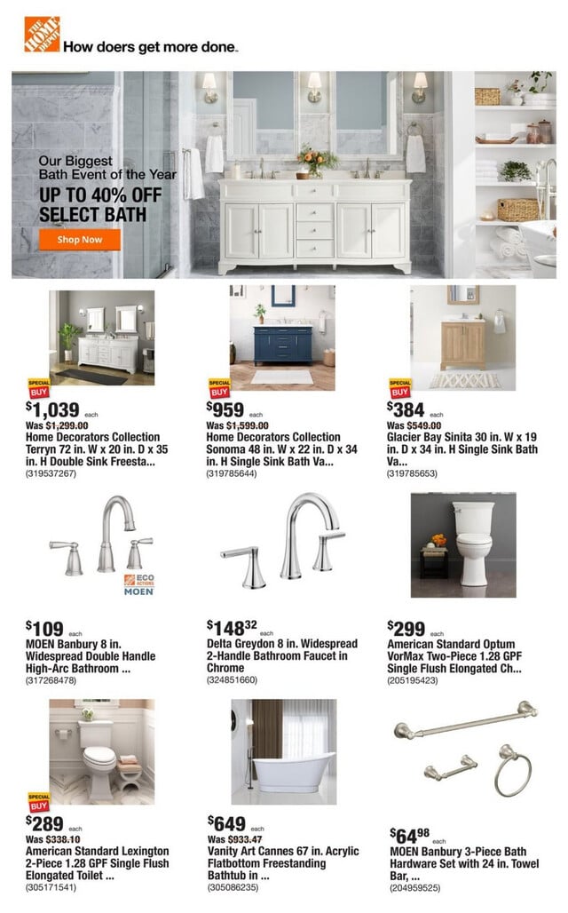 Home Depot Ad from 01/11/2024