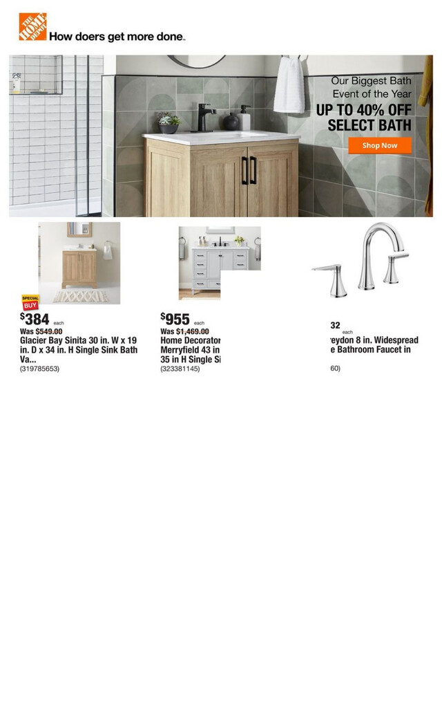 Home Depot Ad from 01/25/2024