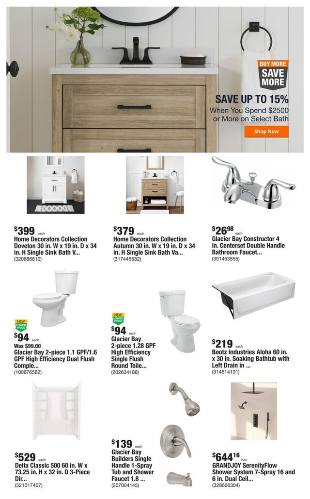 Home Depot Ad from 01/29/2024