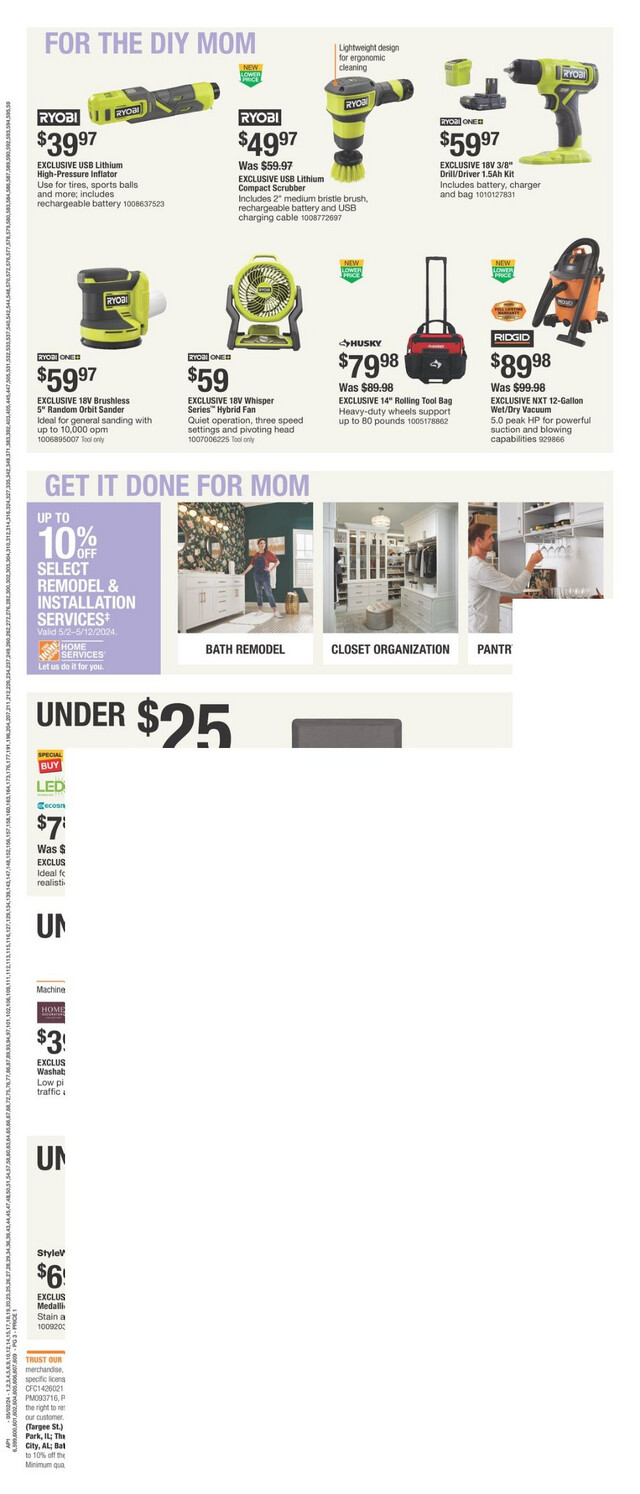 Home Depot Ad from 05/02/2024