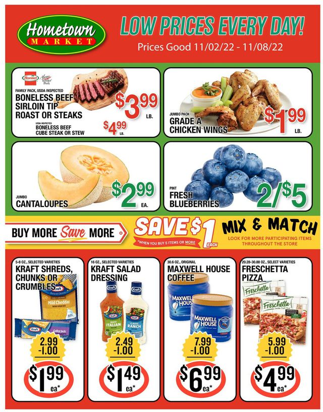 Hometown Market Ad from 11/02/2022