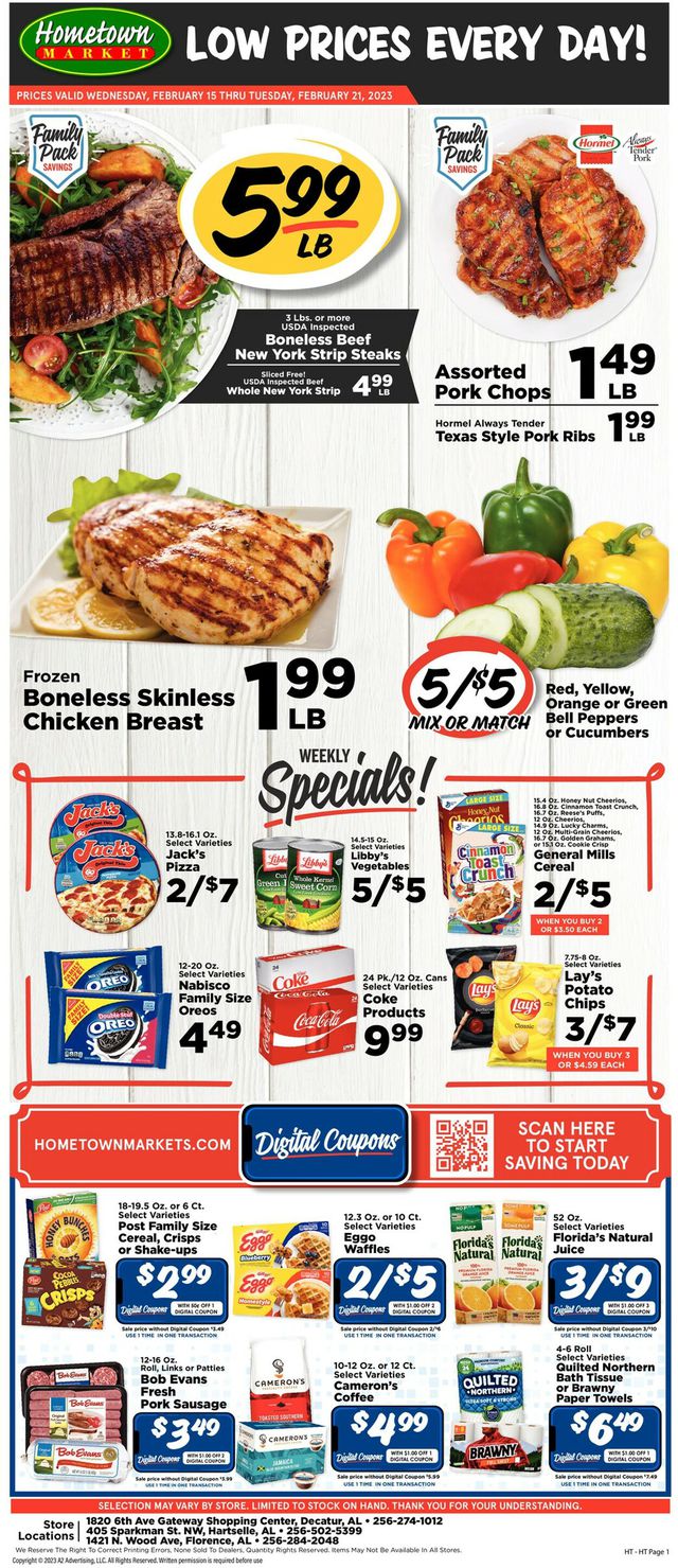Hometown Market Ad from 02/15/2023