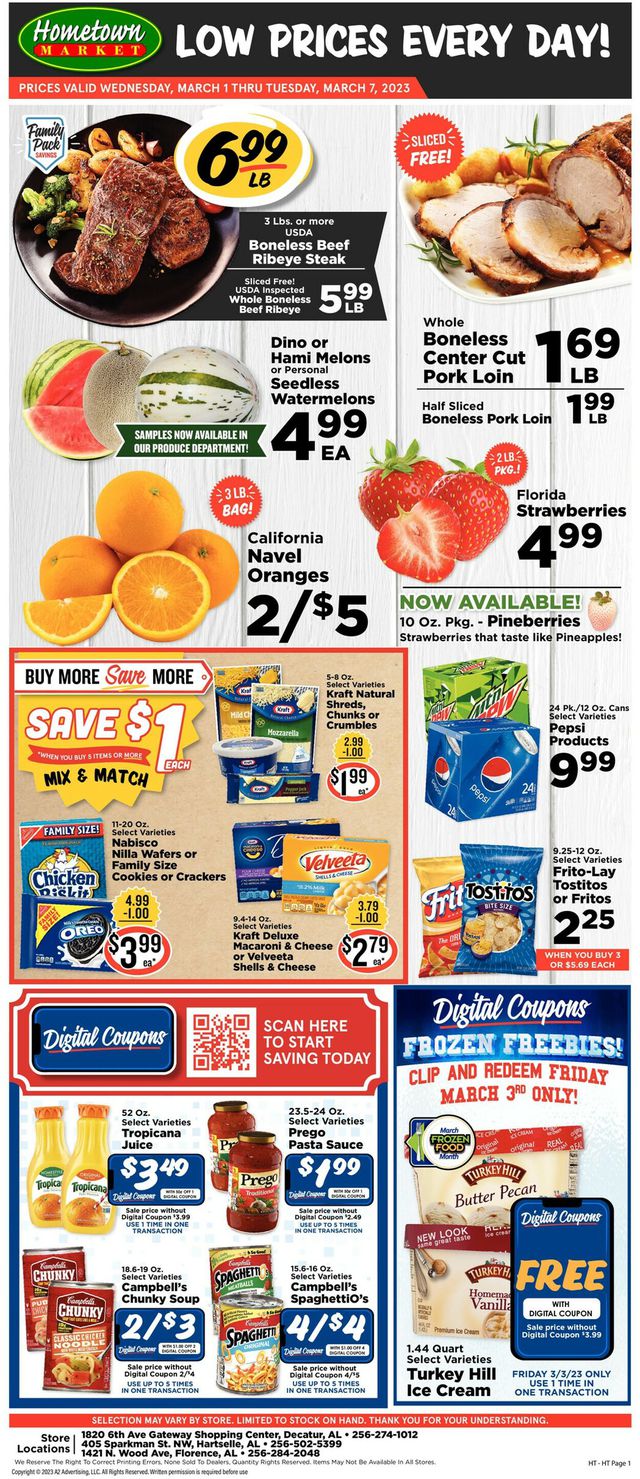 Hometown Market Ad from 03/01/2023