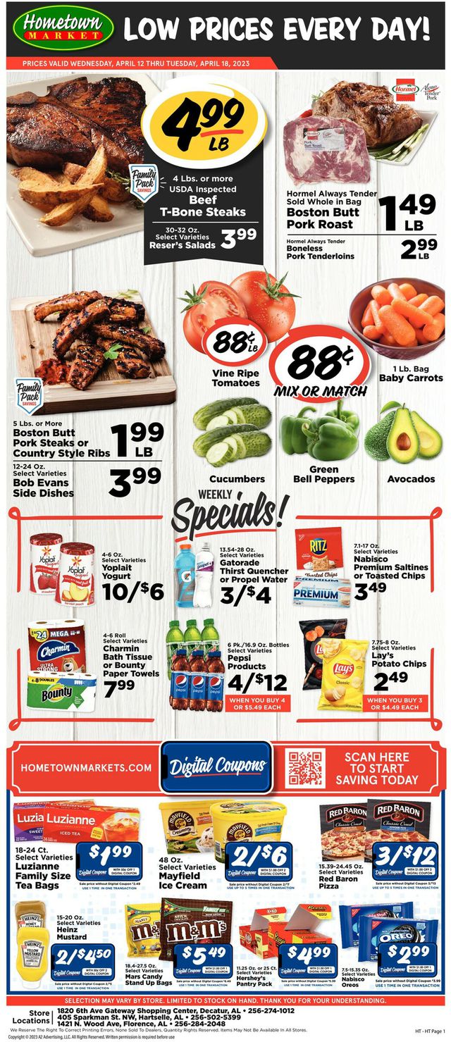 Hometown Market Ad from 04/12/2023