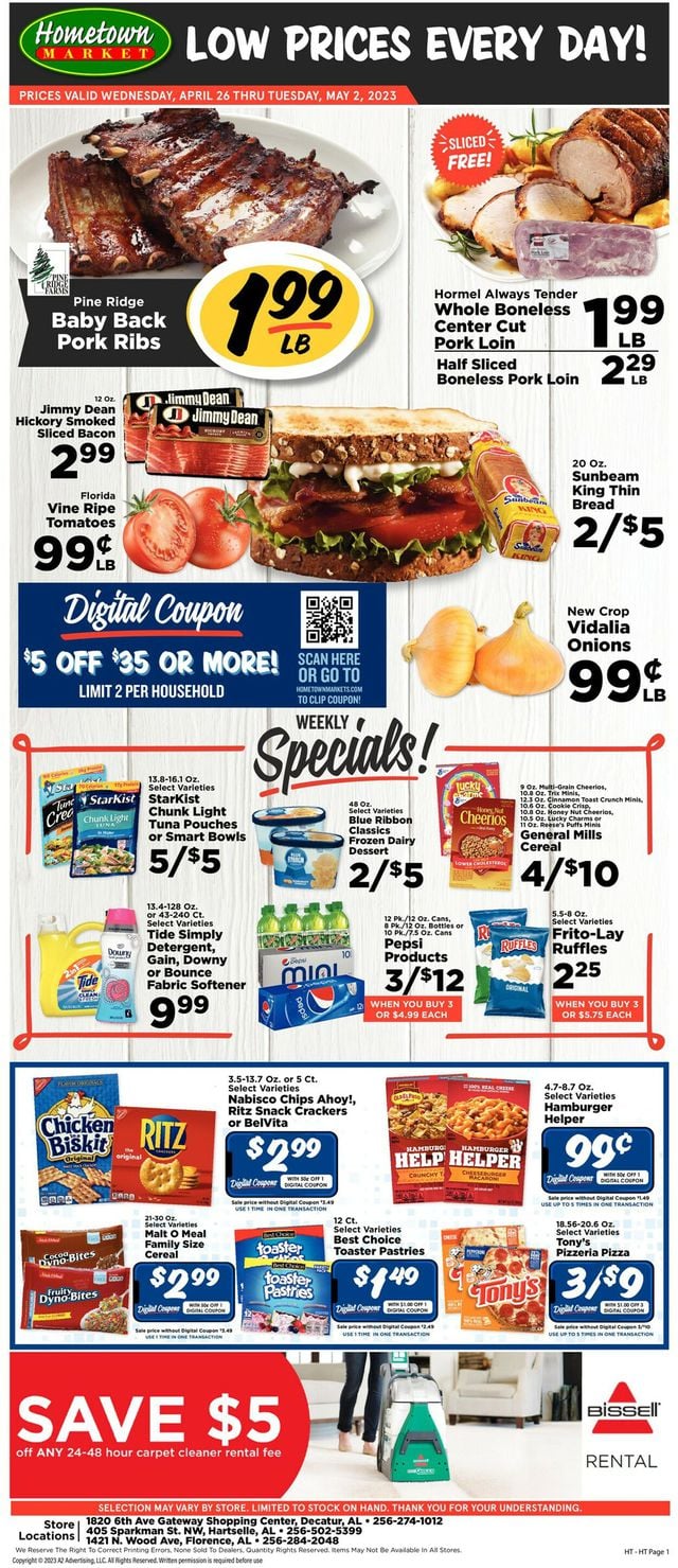 Hometown Market Ad from 04/26/2023