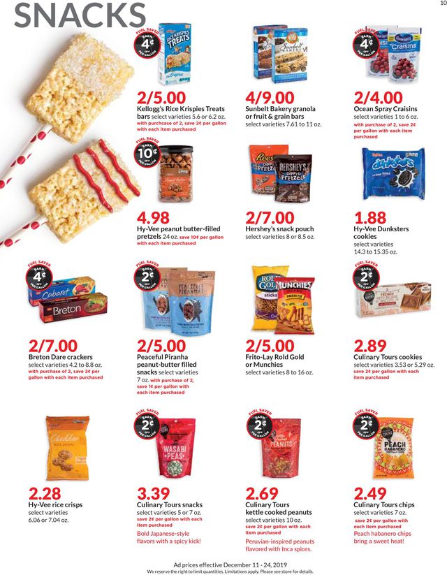 HyVee Ad from 12/11/2019