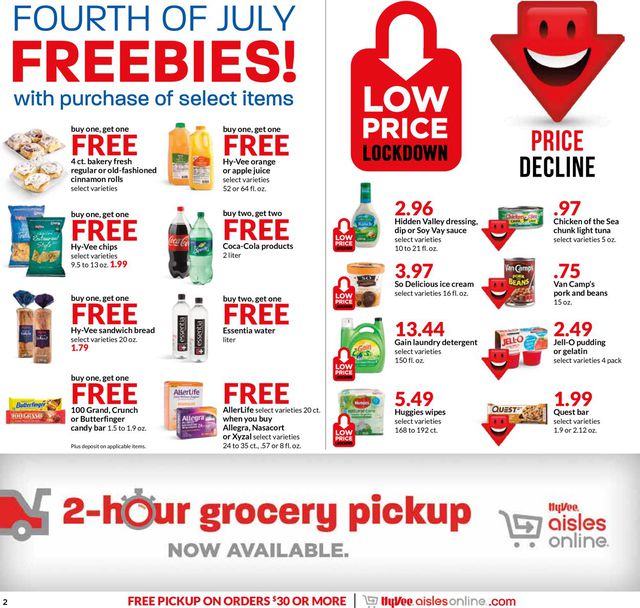 HyVee Ad from 07/01/2020