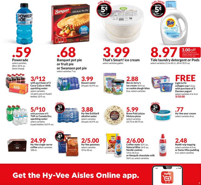 HyVee Ad from 07/29/2020