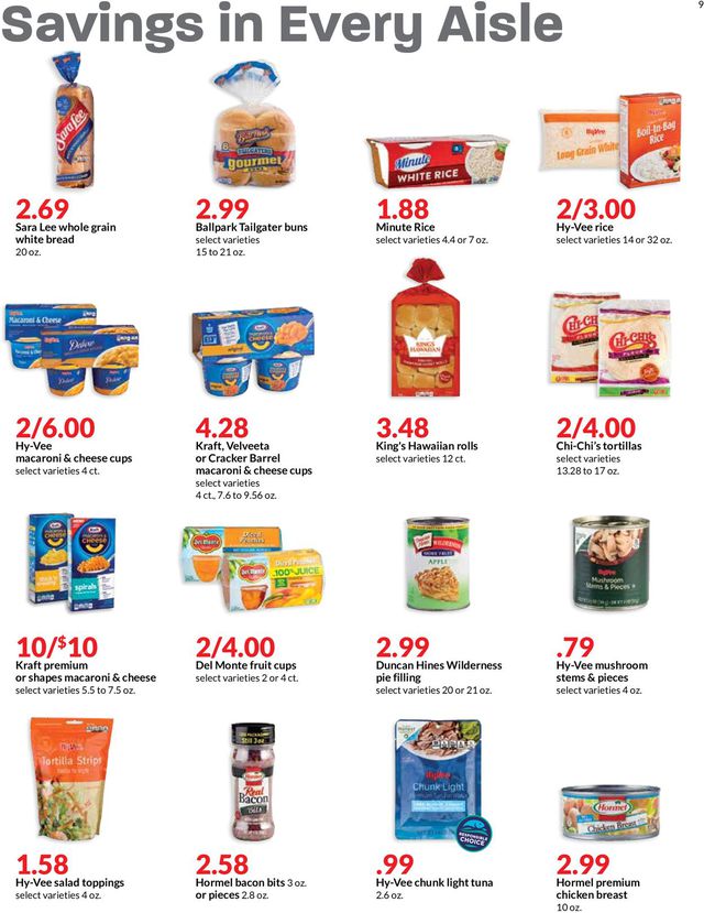 HyVee Ad from 08/05/2020
