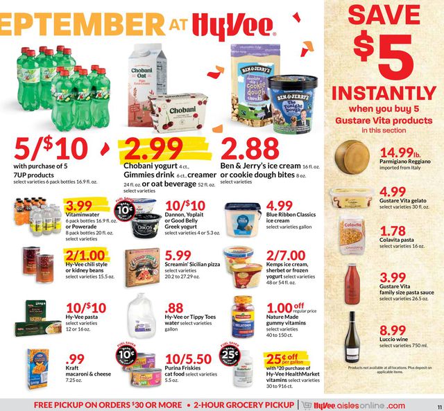 HyVee Ad from 09/16/2020