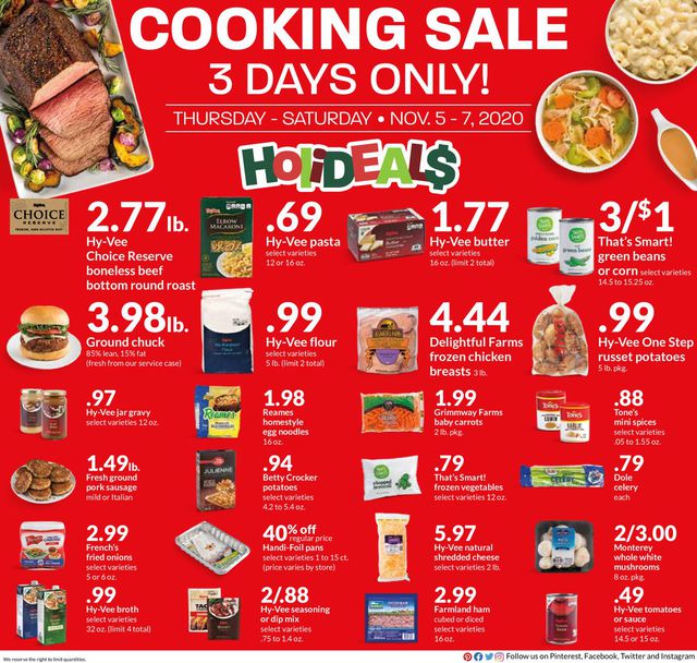 HyVee Ad from 11/05/2020