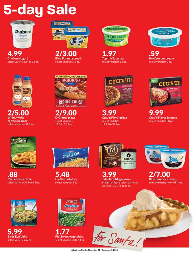 HyVee Ad from 11/27/2020