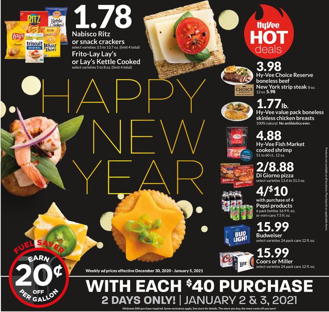 HyVee Ad from 12/30/2020