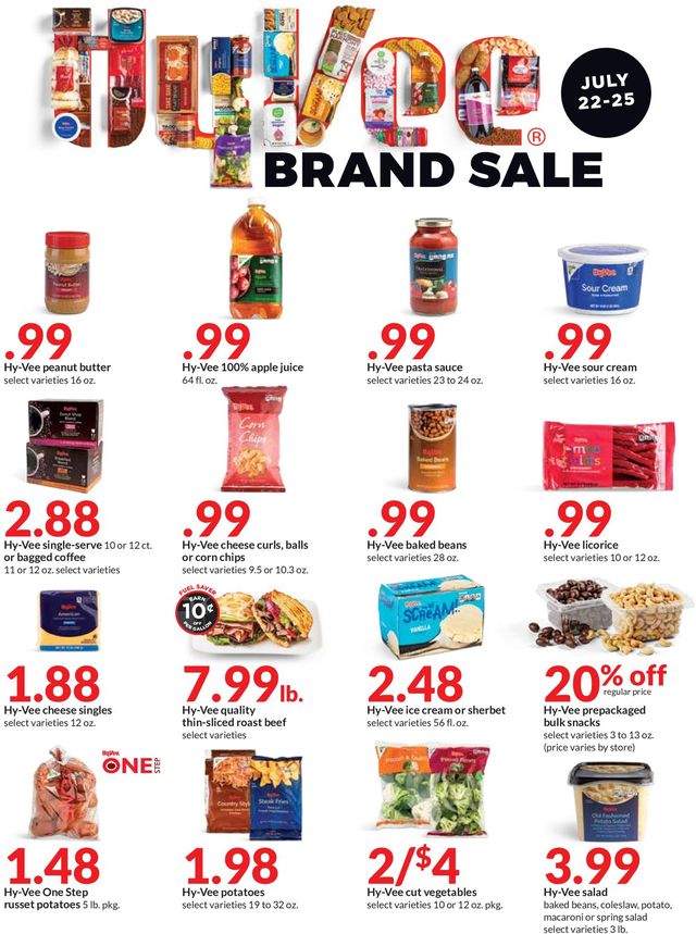 HyVee Ad from 07/22/2021