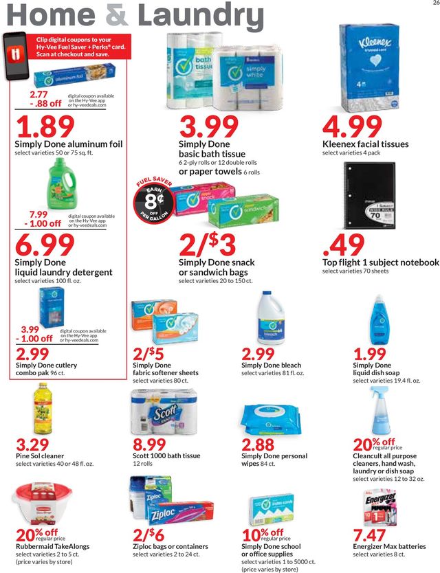 HyVee Ad from 07/28/2021