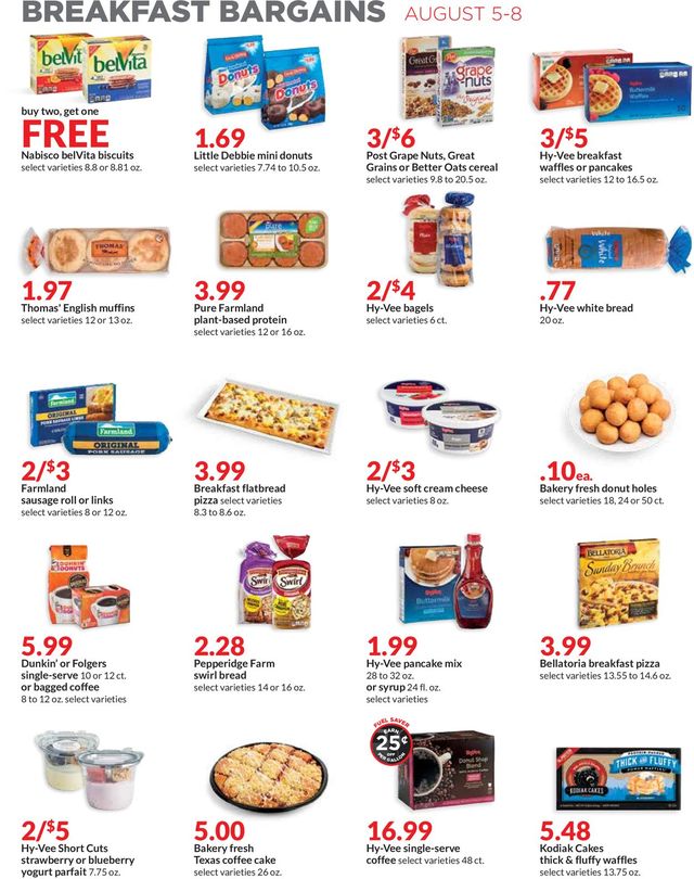 HyVee Ad from 08/05/2021