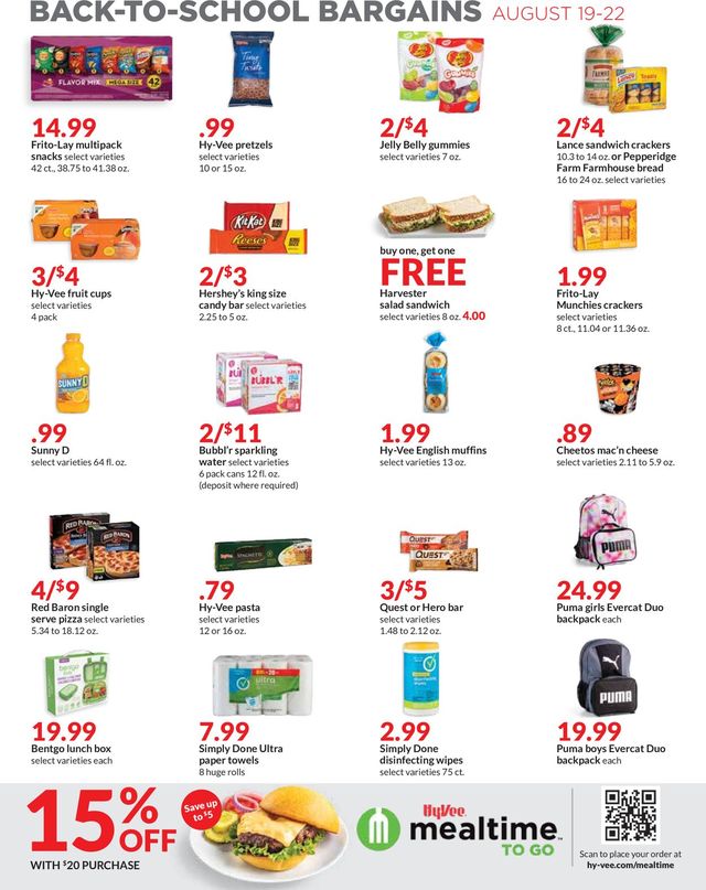HyVee Ad from 08/19/2021