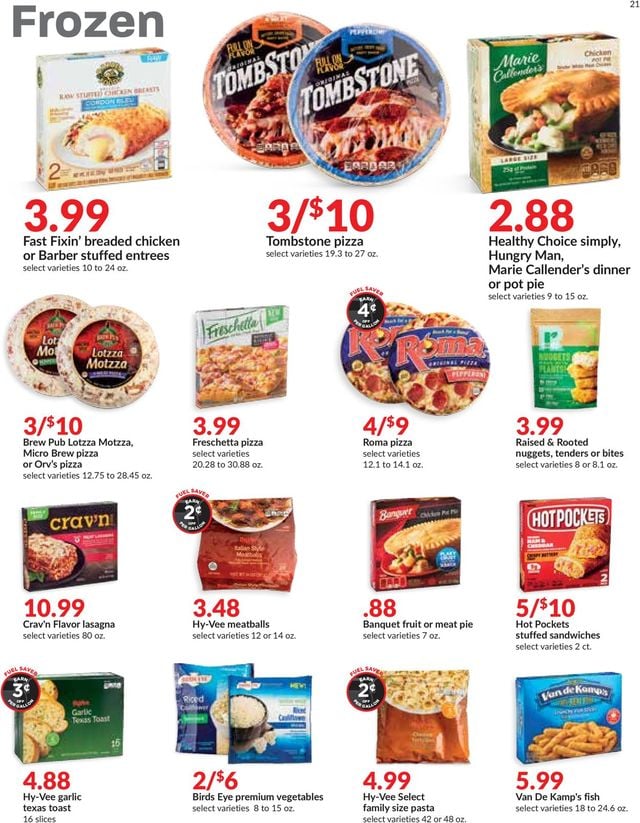 HyVee Ad from 08/25/2021