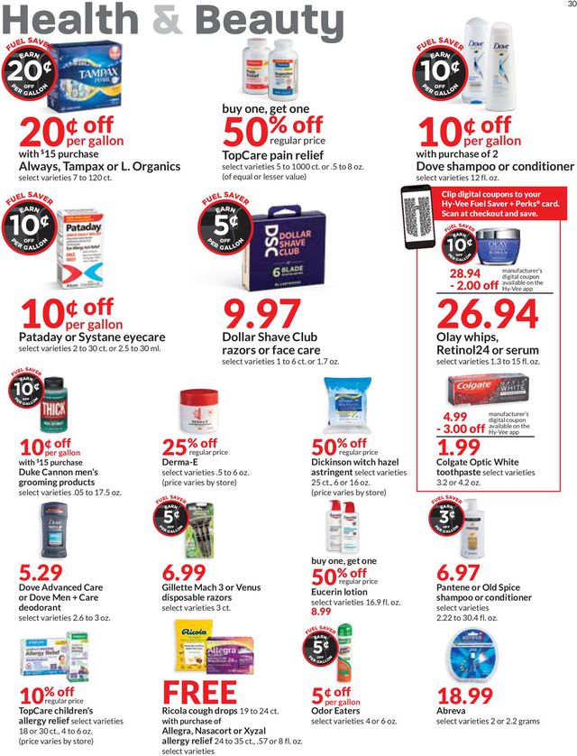 HyVee Ad from 09/08/2021