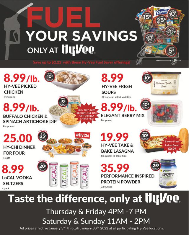 HyVee Ad from 01/03/2022