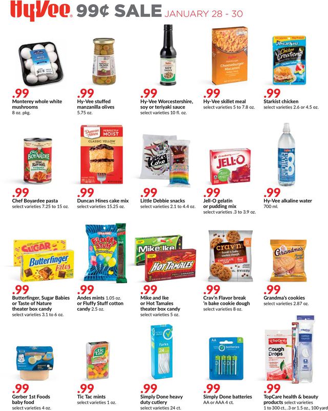 HyVee Ad from 01/28/2022