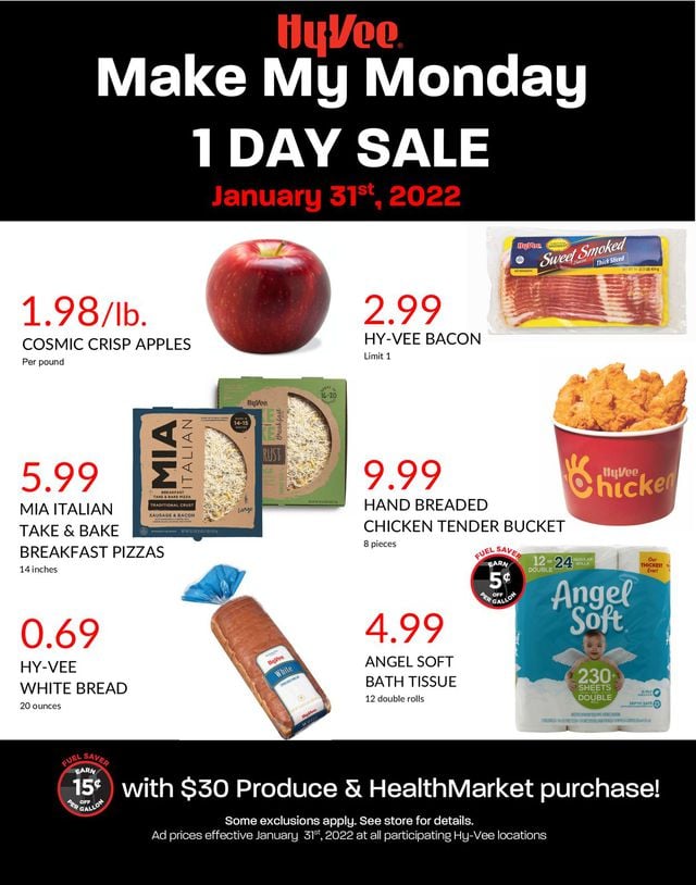 HyVee Ad from 01/31/2022
