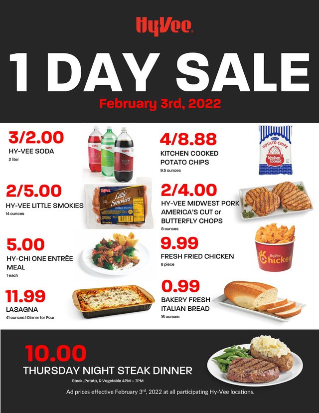 HyVee Ad from 02/03/2022