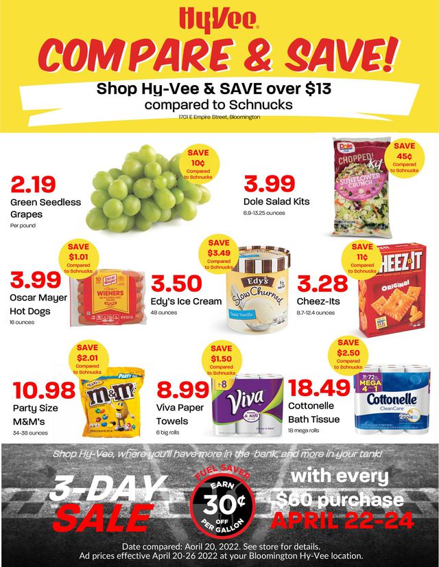 HyVee Ad from 04/22/2022