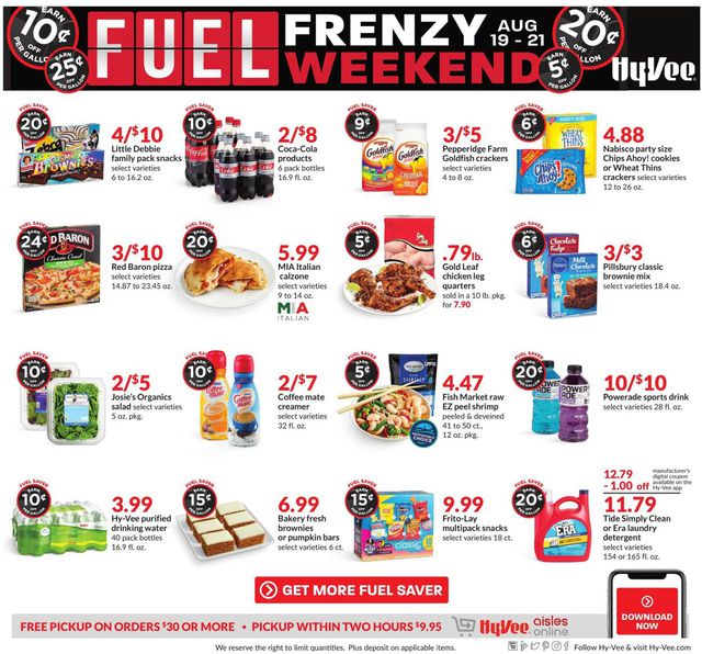 HyVee Ad from 08/19/2022