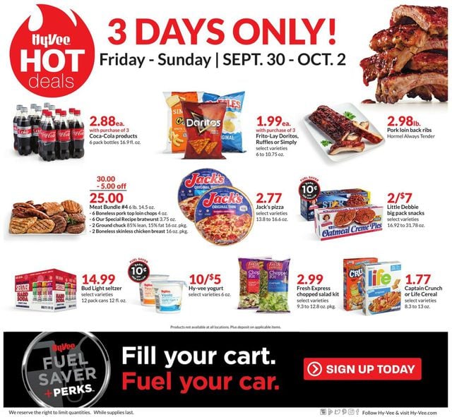 HyVee Ad from 09/30/2022
