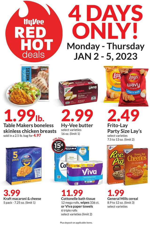 HyVee Ad from 01/02/2023