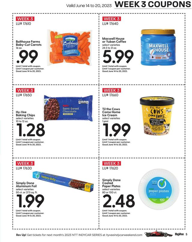 HyVee Ad from 06/01/2023