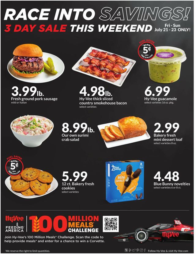 HyVee Ad from 07/21/2023