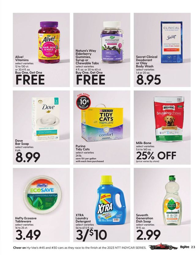 HyVee Ad from 08/01/2023